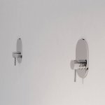 STEINBERG SERIA 100 Bateria wannowo-natryskowa podtynkowa element zewnętrzny Chrom 100.2243.3 / 10022433