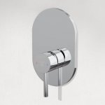 STEINBERG SERIA 100 Bateria wannowo-natryskowa podtynkowa element zewnętrzny Chrom 100.2243.3 / 10022433