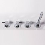 STEINBERG SERIA 100 Bateria wannowa 4-otworowa Chrom 100.2480 / 1002480