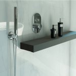 STEINBERG SERIA 100 Zestaw prysznicowy ze słuchawką i uchwytem z kolankiem Chrom 100.1670 / 1001670