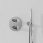 STEINBERG SERIA 100 Zestaw prysznicowy ze słuchawką i uchwytem z kolankiem Chrom 100.1670 / 1001670