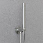 STEINBERG SERIA 100 Zestaw prysznicowy ze słuchawką i uchwytem z kolankiem Brushed Nickel 100.1670.BN / 1001670BN
