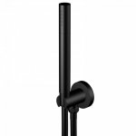 STEINBERG SERIA 100 Zestaw prysznicowy ze słuchawką i uchwytem z kolankiem Czarny mat 100.1670.S / 1001670S