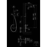 STEINBERG SERIA 100 Zestaw prysznicowy z baterią jednouchwytową i deszczownicą Chrom 100.2760 / 1002760