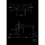 STEINBERG SERIA 120 Bateria umywalkowa jednouchwytowa podtynkowa Chrom 120.1801 / 1201801