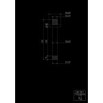 STEINBERG SERIA 120 Ramie deszczownicy montowane do sufitu 120 mm Chrom 120.1571 / 1201571