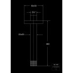 STEINBERG SERIA 120 Ramie deszczownicy montowane do sufitu 360 mm Chrom 120.1591 / 1201591