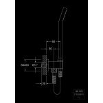STEINBERG SERIA 120 Zestaw prysznicowy ze słuchawką prysznicową i uchwytem punktowym Chrom 120.1670 / 1201670