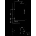 STEINBERG SERIA 120 Zestaw prysznicowy z deszczownicą 200x145 ścienny Chrom 120.2770 / 1202770