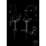 STEINBERG SERIA 135 Bateria umywalkowa jednootworowa z korkiem Chrom 135.1501 / 1351501