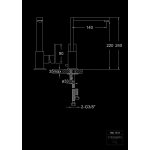 STEINBERG SERIA 160 Bateria umywalkowa jednootworowa bez korkiem Chrom 160.1511 / 1601511