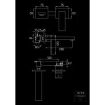STEINBERG SERIA 160 Bateria umywalkowa jednouchwytowa podtynkowa Chrom 160.1816 / 1601816