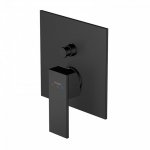 STEINBERG SERIA 160 Bateria wannowo-natryskowa podtynkowa element zewnętrzny Czarny mat 160.2103.3.S / 16021033S