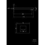 STEINBERG SERIA 160 Wylewka wannowa/umywalkowa/prysznicowa ścienna Chrom 160.2310 / 1602310