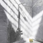 STEINBERG SERIA 160 Zestaw prysznicowy z baterią termostatyczną i deszczownicą 220x145 mm Chrom 160.2721 / 1602721