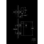 STEINBERG SERIA 170 Bateria prysznicowa ścienna z mieszaczem Chrom 170.1220 / 1701220