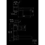STEINBERG SERIA 170 Bateria umywalkowa jednouchwytowa podtynkowa element zewnętrzny Chrom 170.1804.3 / 17018043