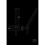 STEINBERG SERIA 200 Zestaw prysznicowy z uchwytem punktowym i słuchawka prysznicową Chrom 200.1650 / 2001650