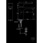 STEINBERG SERIA 205 Bateria umywalkowa jednootworowa z korkiem Chrom 205.1000 / 2051000