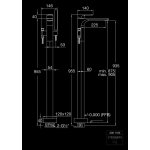 STEINBERG SERIA 205 Bateria wannowa wolnostojąca Chrom 205.1163 / 2051163