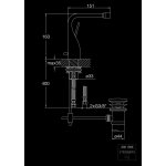 STEINBERG SERIA 230 Bateria bidetowa z korkiem Chrom 230.1300 / 2301300