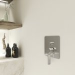 STEINBERG SERIA 230 Bateria wannowo-natryskowa podtynkowa element zewnętrzny Chrom 230.2103.3 / 23021033