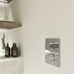 STEINBERG SERIA 230 Bateria natryskowa podtynkowa 3-drożna element zewnętrzny Chrom 230.4123 / 2304123