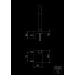STEINBERG SERIA 230 Zestaw prysznicowy z uchwytem punktowym i słuchawka prysznicową Chrom 230.1650 / 2301650