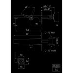 STEINBERG SERIA 240 Bateria umywalkowa jednouchwytowa podtynkowa Chrom 240.1800.1 / 24018001