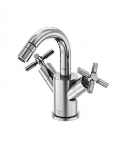 STEINBERG SERIA 250 Bateria bidetowa z dwoma uchwytami z korkiem Chrom 250.1300 / 2501300