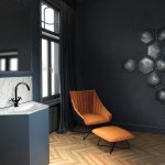 STEINBERG SERIA 250 Bateria umywalkowa z korkiem Czarny mat 250.1500.S / 2501500S