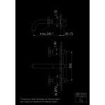 STEINBERG SERIA 250 Bateria umywalkowa 3-otworowa podtynkowa Czarny mat 250.1916.S / 2501916S