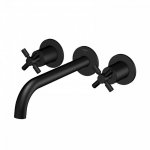 STEINBERG SERIA 250 Bateria umywalkowa 3-otworowa podtynkowa Czarny mat 250.1916.S / 2501916S