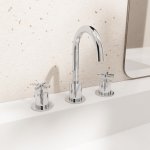 STEINBERG SERIA 250 Bateria umywalkowa 3-otworowa nablatowa Chrom 250.2000 / 2502000