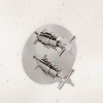 STEINBERG SERIA 250 Bateria prysznicowa termostatyczna podtynkowa 2-drożna element zewnętrzny Chrom 250.4133.3 / 25041333