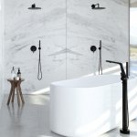 STEINBERG SERIA 260 Bateria wannowa wolnostojąca Czarny mat 260.1162.S / 2601162S