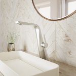 STEINBERG SERIA 260 Bateria umywalkowa jednouchwytowa bez korka Brushed Nickel 260.1700.1.BN / 26017001BN