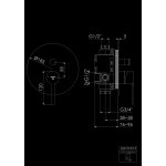 STEINBERG SERIA 260 Bateria wannowo-natryskowa podtynkowa element zewnętrzny Chrom 260.2103.3 / 26021033