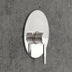 STEINBERG SERIA 260 Bateria wannowo-natryskowa podtynkowa element zewnętrzny Chrom 260.2243.3 / 26022433