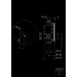 STEINBERG SERIA 260 Bateria wannowo-natryskowa podtynkowa element zewnętrzny Czarny mat 260.2243.3.S / 26022433S