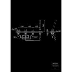 STEINBERG SERIA 260 Bateria wannowo-natryskowa 4-otworowa Chrom 260.2480 / 2602480