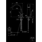 STEINBERG SERIA 280 Bateria umywalkowa jednootworowa z korkiem Chrom 280.1000 / 2801000