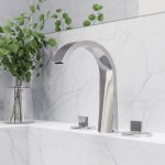 STEINBERG SERIA 280 bateria umywalkowa 3-otworowa nablatowa z korkiem Chrom 280.2000 / 2802000