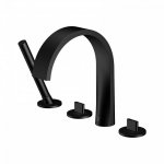 STEINBERG SERIA 280 Bateria wannowa 4-otworowa Czarny mat 280.2400.S / 2802400S