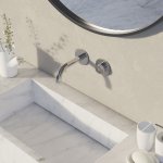 STEINBERG SERIA 390 iFlow Bateria umywalkowa podtynkowa w pełni elektroniczna Chrom 390.1810 / 3901810