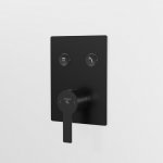 STEINBERG SERIA 390 Bateria natryskowa podtynkowa 2-drożny Czarny mat 390.2221.S / 3902221S