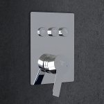 STEINBERG SERIA 390 Bateria natryskowa podtynkowa 3-drożna Chrom 390.2231 / 3902231