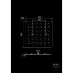 STEINBERG SERIA 390 Deszczownica Relax Rain 400x400 mm Stal Nierdzewna Polerowana 390.4402 / 3904402