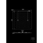 STEINBERG SERIA 390 Deszczownica Relax Rain 500x500 mm Brushed Stainless Steel 390.5503 / 3905503