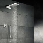 STEINBERG SERIA 390 Deszczownica Wall Rain 280x628 mm Stal Nierdzewna Polerowana 390.5642 / 3905642